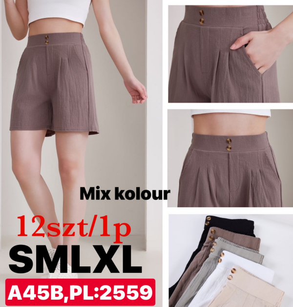 Szorty damskie Roz S/M-M/L, Mix kolor Paczka 12 szt