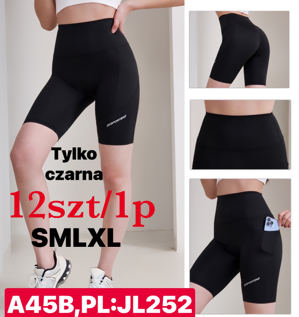 Leginsy damskie Roz S/M-L/XL , 1 Kolor Paczka 12 szt