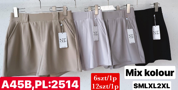 Szorty damskie Roz S-2XL, Mix kolor Paczka 12 szt