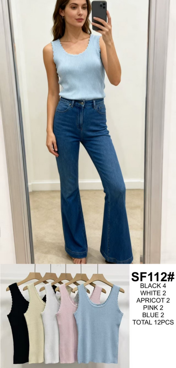 Bluzki damskie Roz Standard, Mix kolor Paczka 12 szt