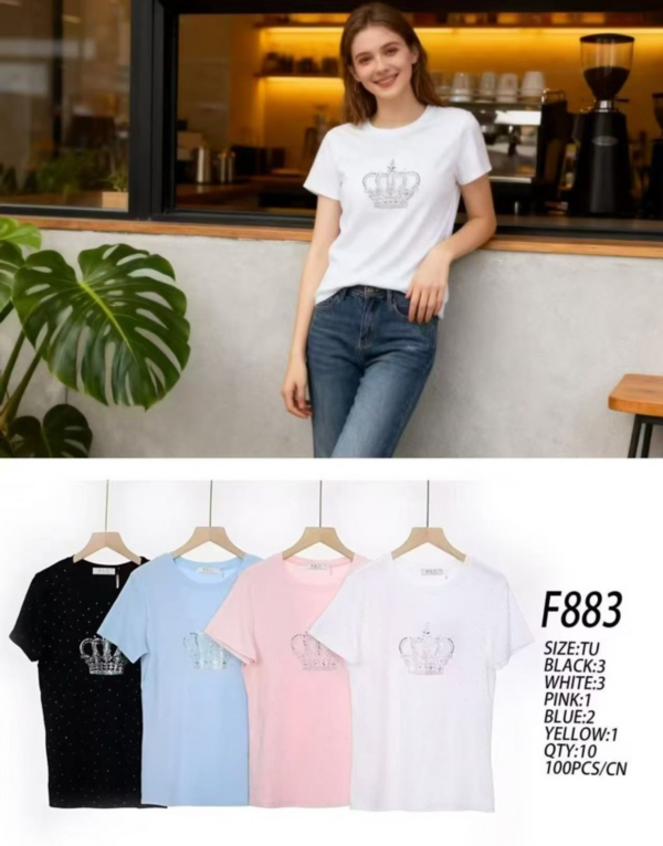 Bluzki damskie Roz Standard, Mix kolor Paczka 10 szt