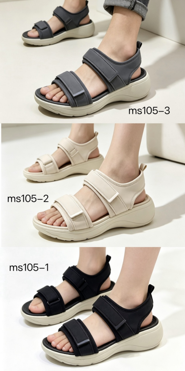 Sandały płaskie damskie Roz 36-41 / 12 par