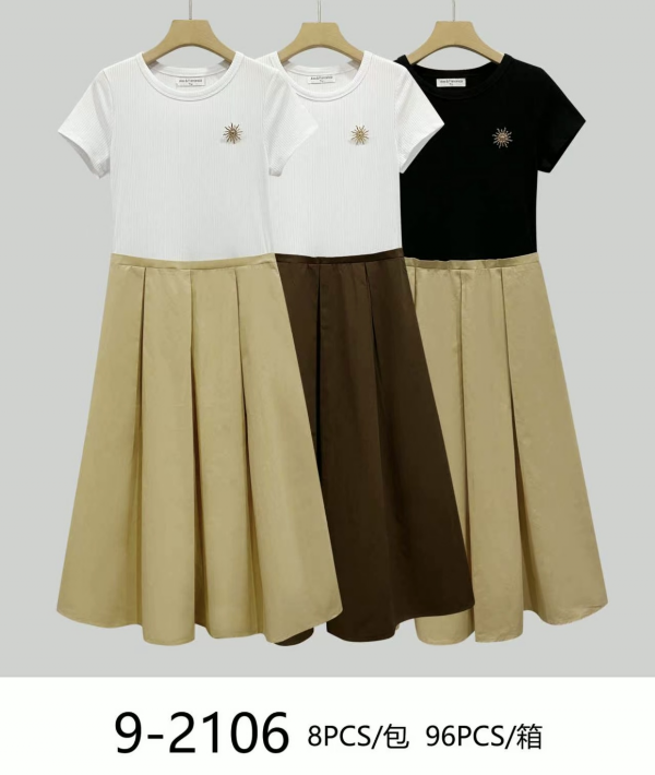 Sukienki damskie Roz Standard, Mix kolor Paczka 8 szt