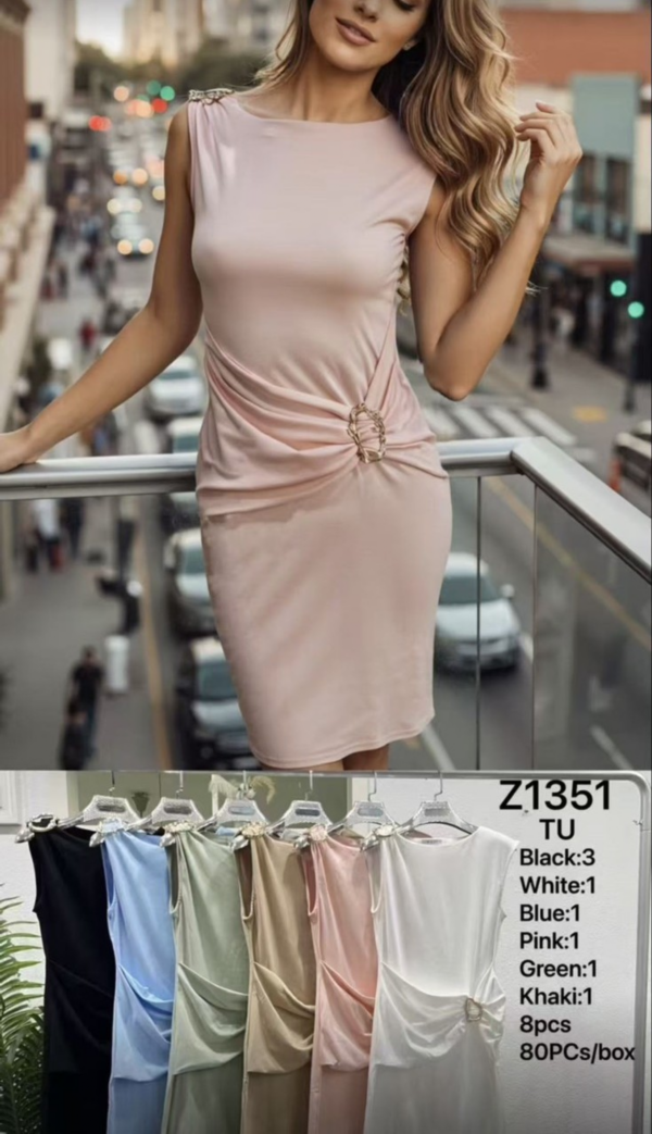 Sukienki damskie Roz Standard, Mix kolor Paczka 8 szt