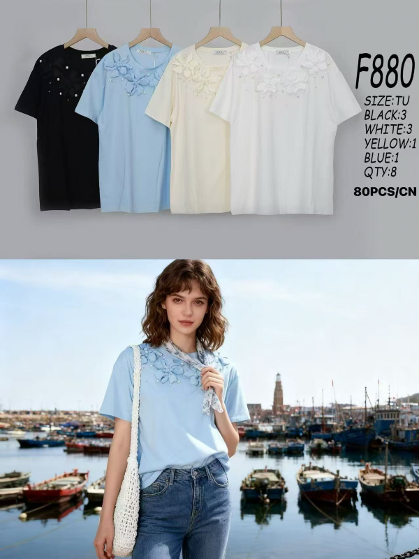 Bluzki damskie Roz Standard, Mix kolor Paczka 10 szt