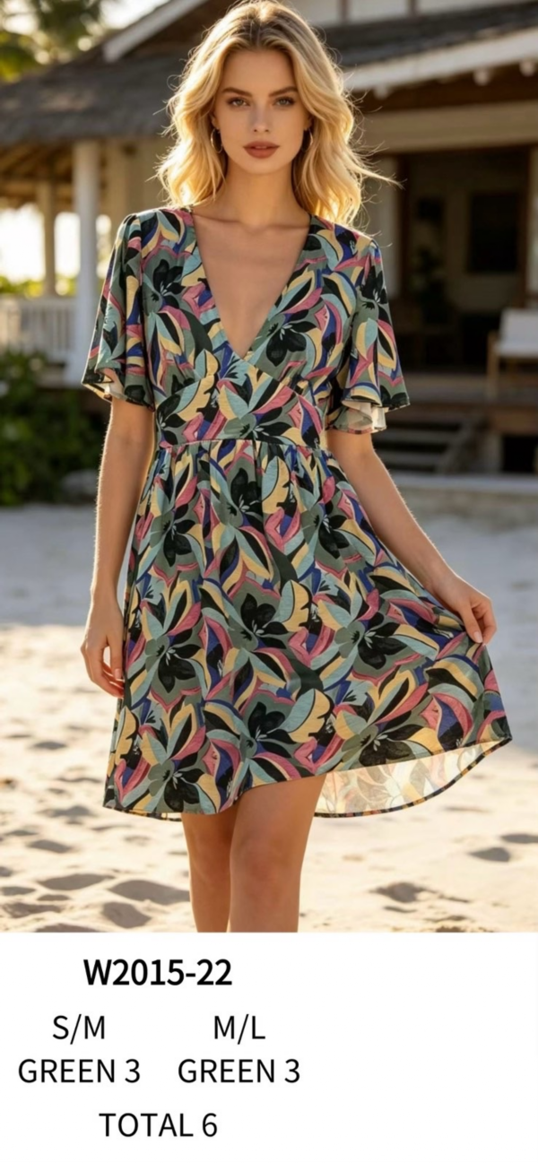 Sukienki damskie Roz S/M-M/L, Mix kolor Paczka 6 szt