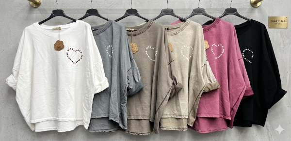 Bluzki damskie (Włoskie produkt) Roz Standard, Mix Kolor Paczka 5 szt