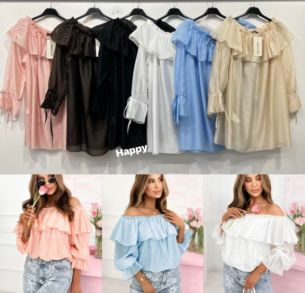 Bluzki damskie Roz Standard, Mix Kolor Paczka 10 szt 1