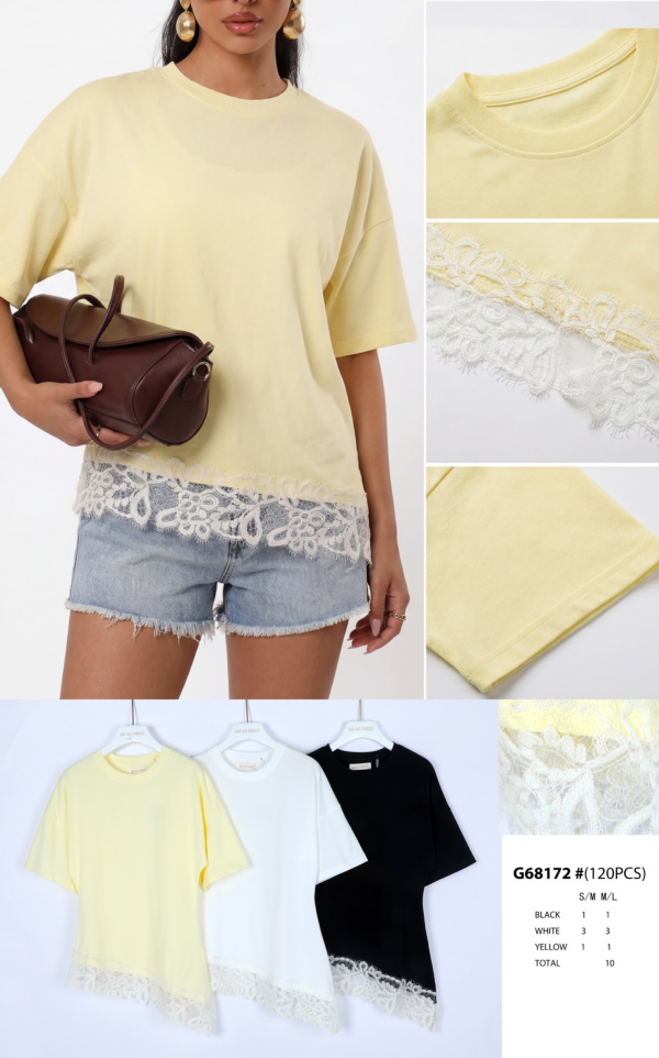 Bluzka damska (Francja produkt) Roz Standard, Mix Kolor .Paczka 10 szt