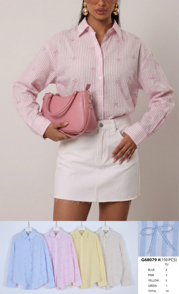 Koszula damska (Francja produkt) Roz Standard, Mix Kolor .Paczka 10 szt