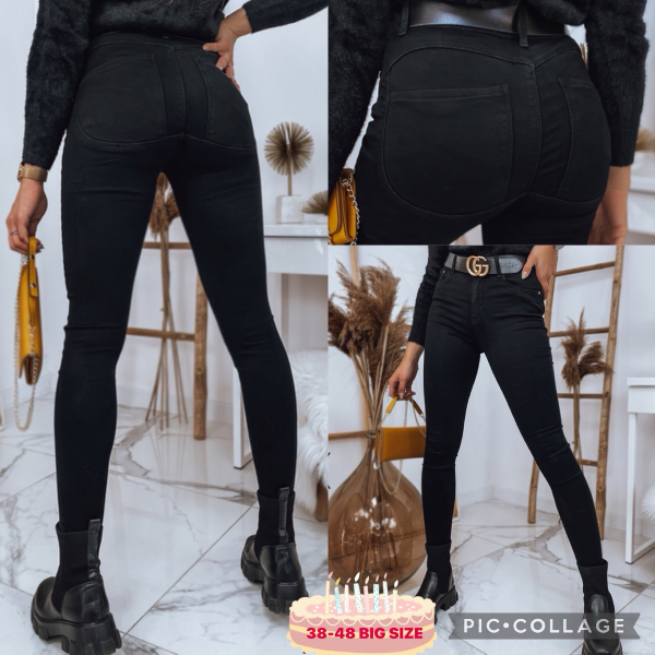 Spodnie damskie jeans Roz 38-48, 1 Kolor .Paczka 10 szt