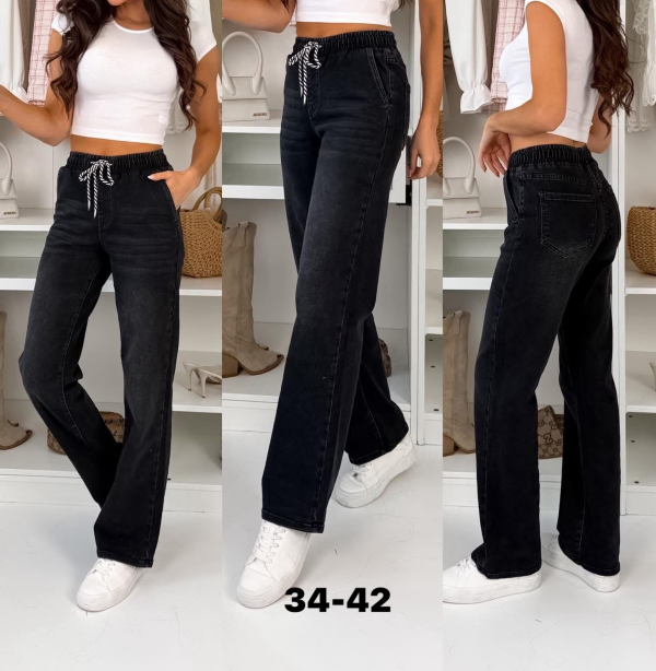 Spodnie damskie jeans Roz 34-42, 1 Kolor .Paczka 10 szt