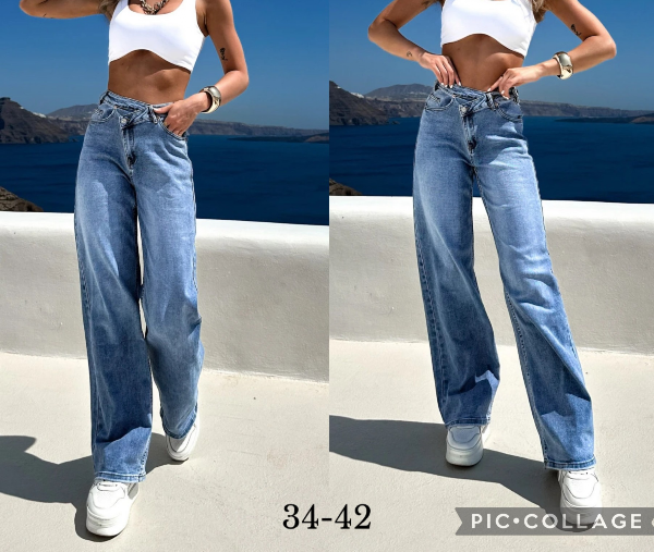 Spodnie damskie jeans Roz 34-42, 1 Kolor .Paczka 10 szt