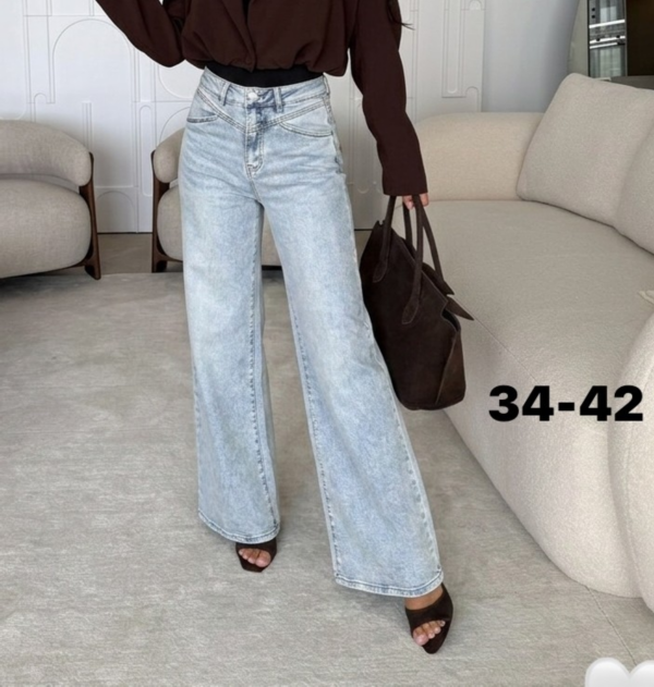 Spodnie damskie jeans Roz 34-42, 1 Kolor .Paczka 10 szt