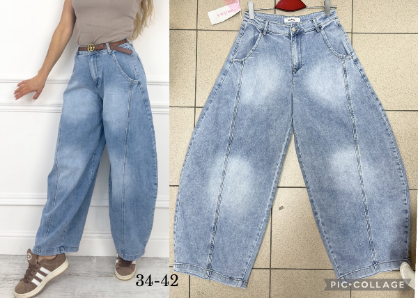 Spodnie damskie jeans Roz 34-42, 1 Kolor .Paczka 10 szt