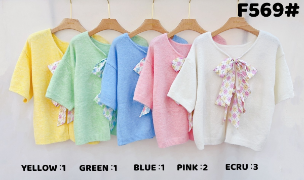 Bluzki damskie Roz Standard, Mix kolor Paczka 10 szt