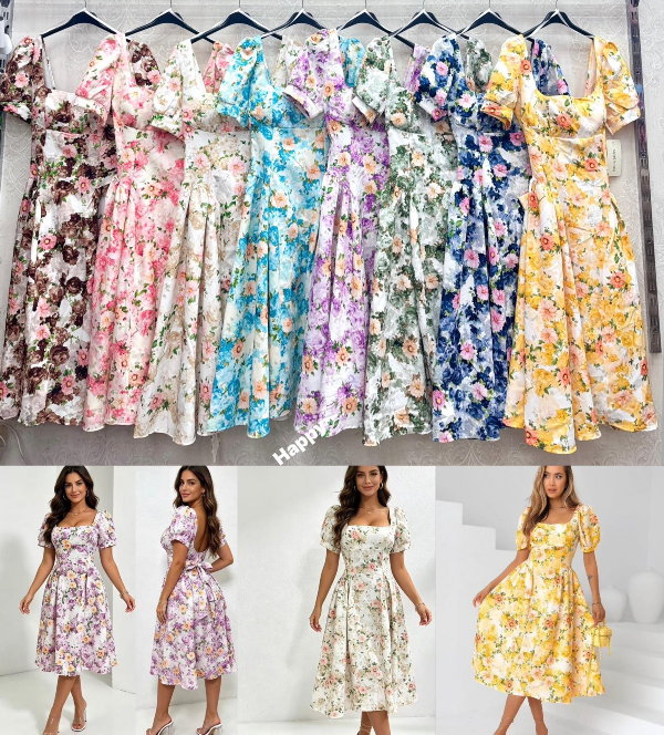 Sukienki damskie Roz Standard, Mix Kolor Paczka 10 szt