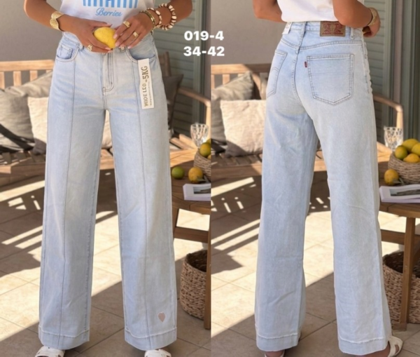 Spodnie damskie jeans Roz 34-42, 1 Kolor .Paczka 12 szt