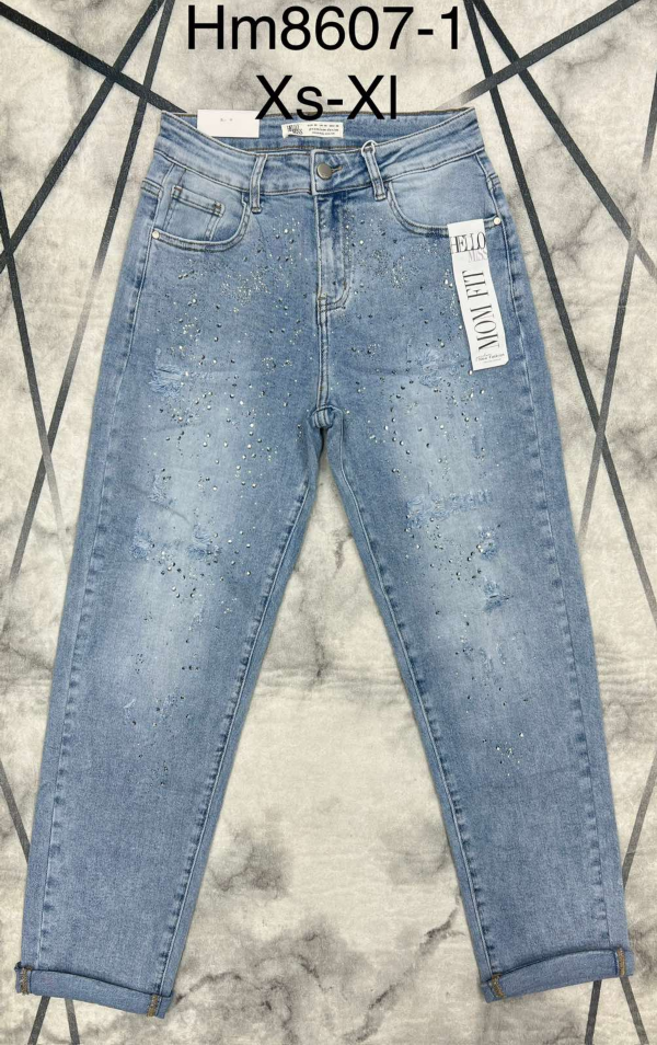 Spodnie damskie jeans Roz XS-XL 1 Kolor .Paczka 10 szt