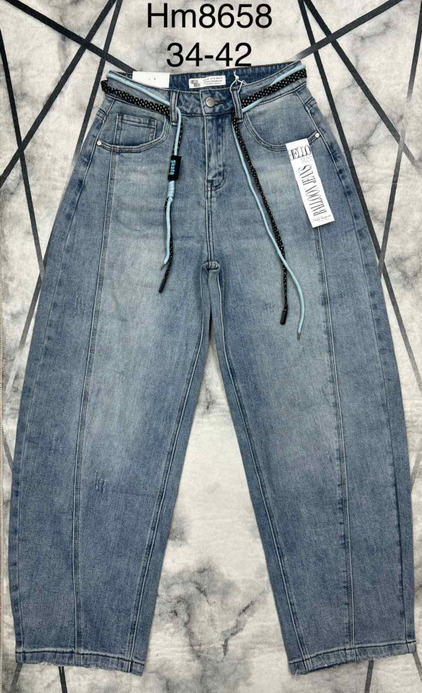 Spodnie damskie jeans Roz 34-42, 1 Kolor .Paczka 10 szt