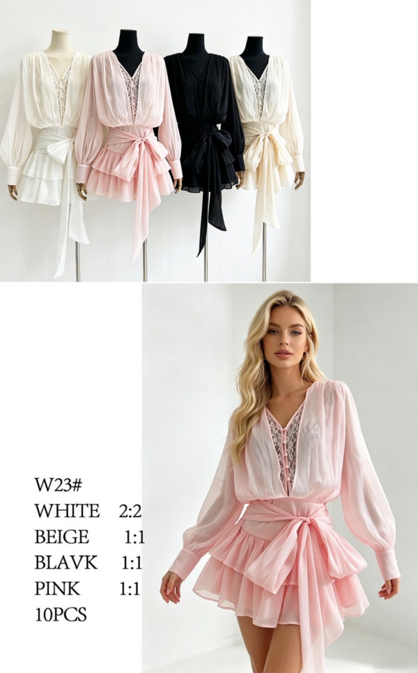 Sukienki damskie Roz Standard, Mix kolor Paczka 10 szt