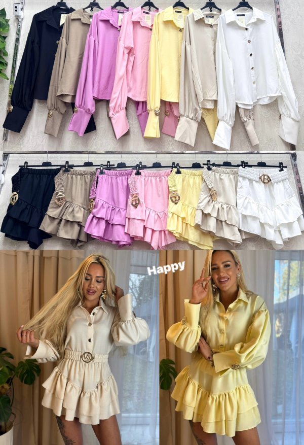 Komplet damskie Roz Standard, Mix Kolor Paczka 10 szt 1