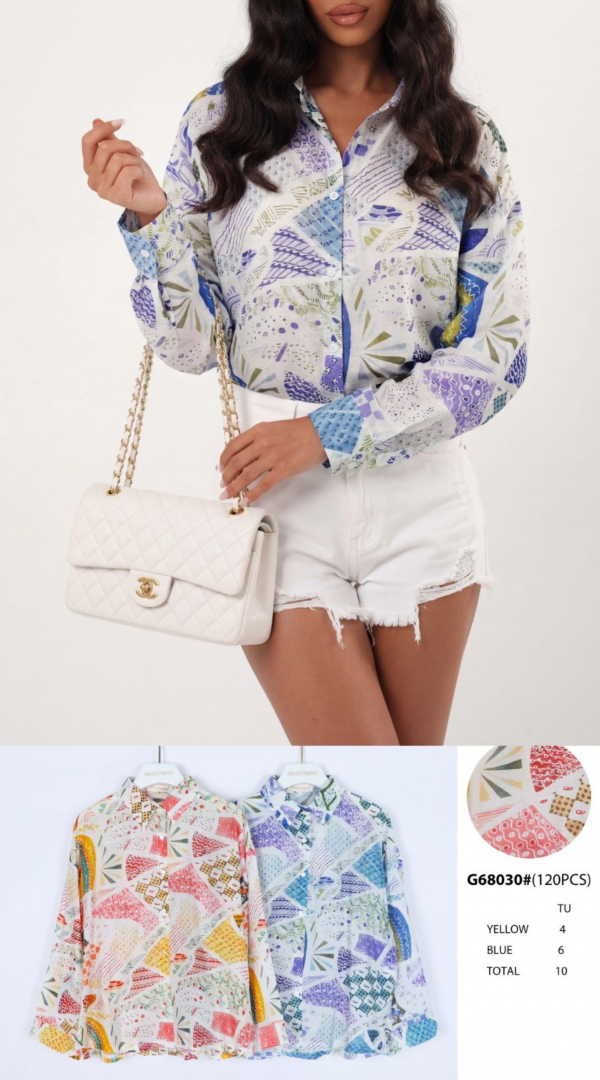 Koszula damska (Francja produkt) Roz Standard, Mix Kolor .Paczka 10 szt