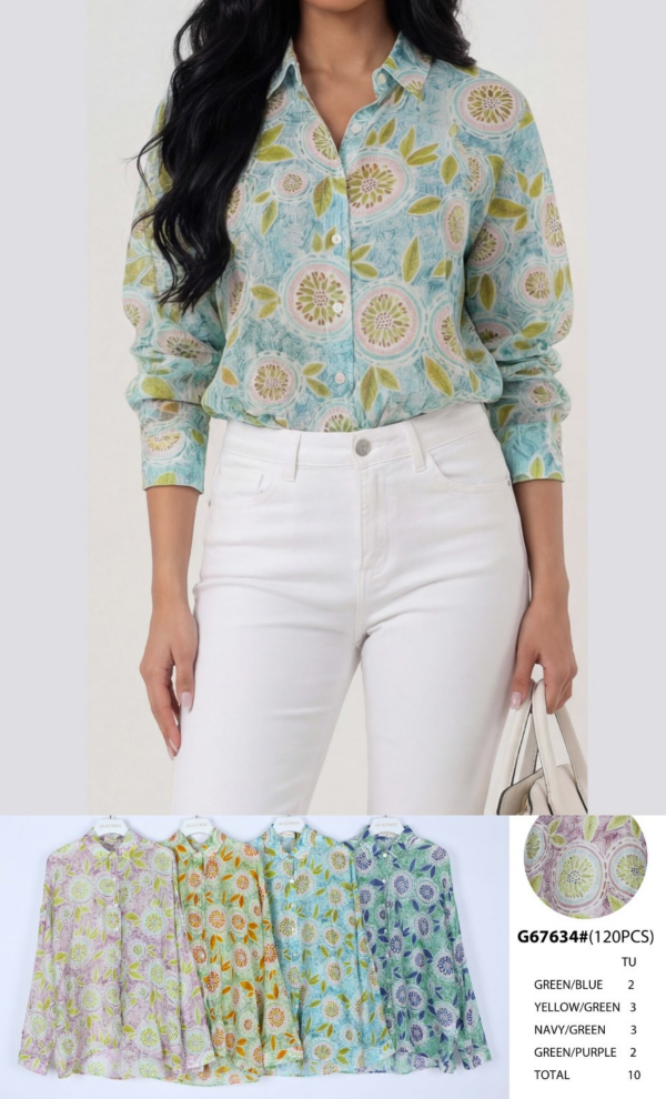 Koszula damska (Francja produkt) Roz Standard, Mix Kolor .Paczka 10 szt