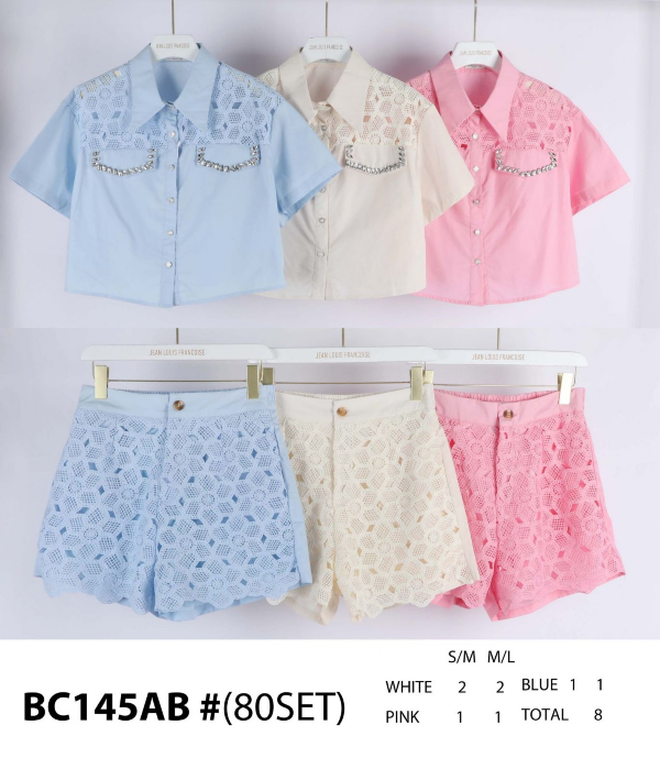 Komplet damskie (Francja produkt) Roz S/M-M/L, Mix Kolor .Paczka 8 szt