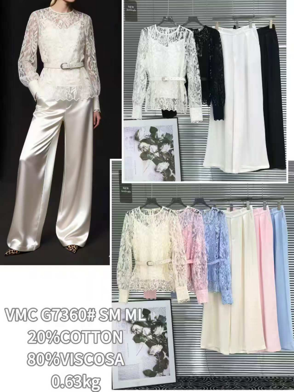  Komplet damskie (Francja produkt) Roz S/M-M/L, Mix Kolor .Paczka 6 szt