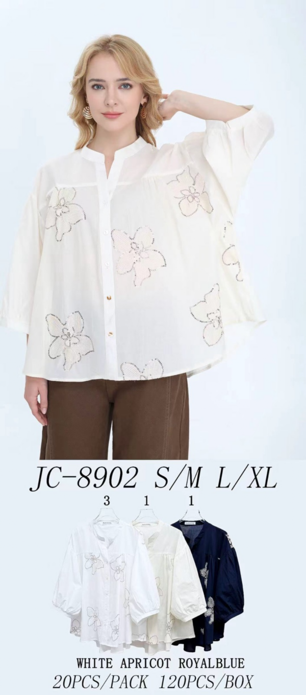 Koszule damskie  Roz S/M-L/XL, Mix Kolor .Paczka 5 szt