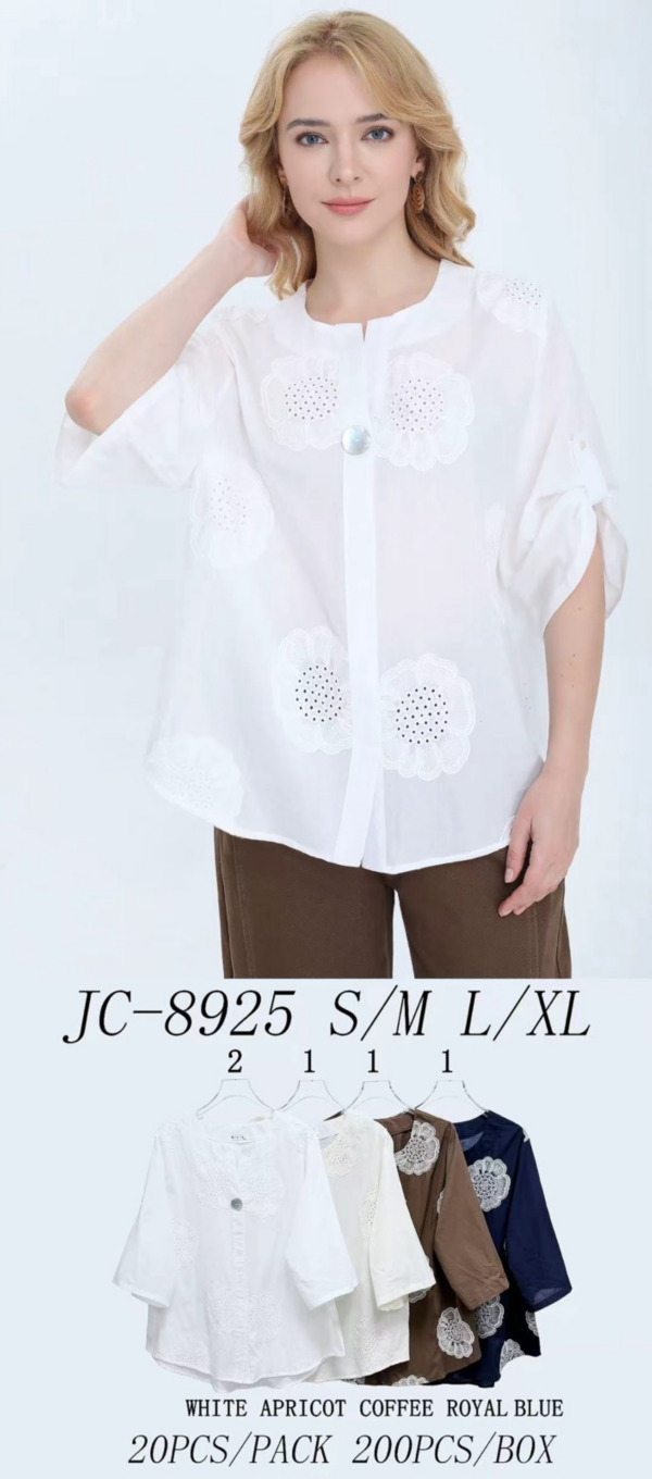 Koszule damskie  Roz S/M-L/XL, Mix Kolor .Paczka 5 szt