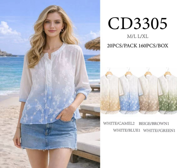 Koszule damskie  Roz M/L-L/XL, Mix Kolor .Paczka 10 szt