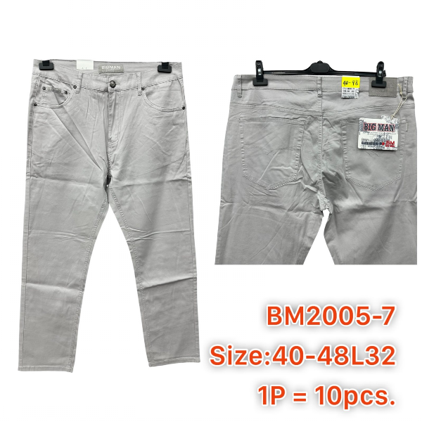 Spodnie męskie jeans Roz 40-48, 1 Kolor .Paczka 10 szt