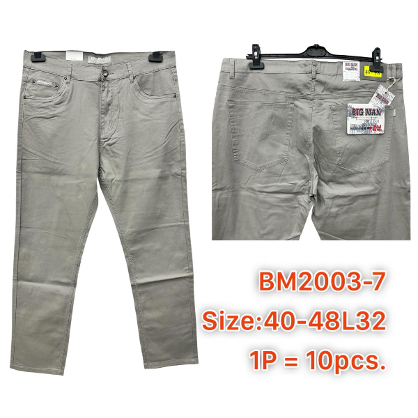 Spodnie męskie jeans Roz 40-48, 1 Kolor .Paczka 10 szt