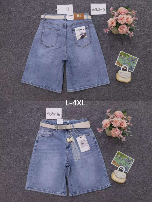 Rybaczki damskie jeans Roz L-4XL, 1 Kolor .Paczka 10 szt