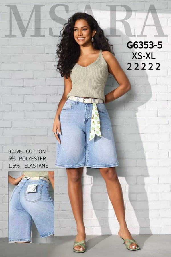 Rybaczki damskie jeans Roz L-4XL, 1 Kolor .Paczka 10 szt