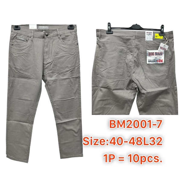 Spodnie męskie jeans Roz 40-48, 1 Kolor .Paczka 10 szt 1