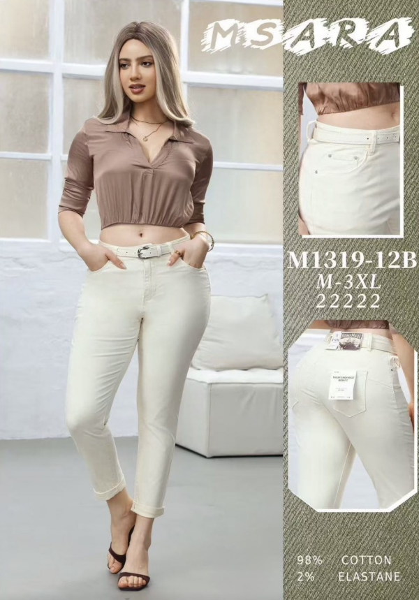 Spodnie damskie jeans Roz M-3XL 1 Kolor .Paczka 10 szt