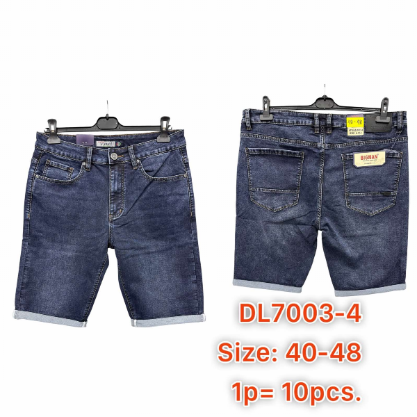 Spodenki męskie jeans Roz 40-48, 1 Kolor .Paczka 10 szt