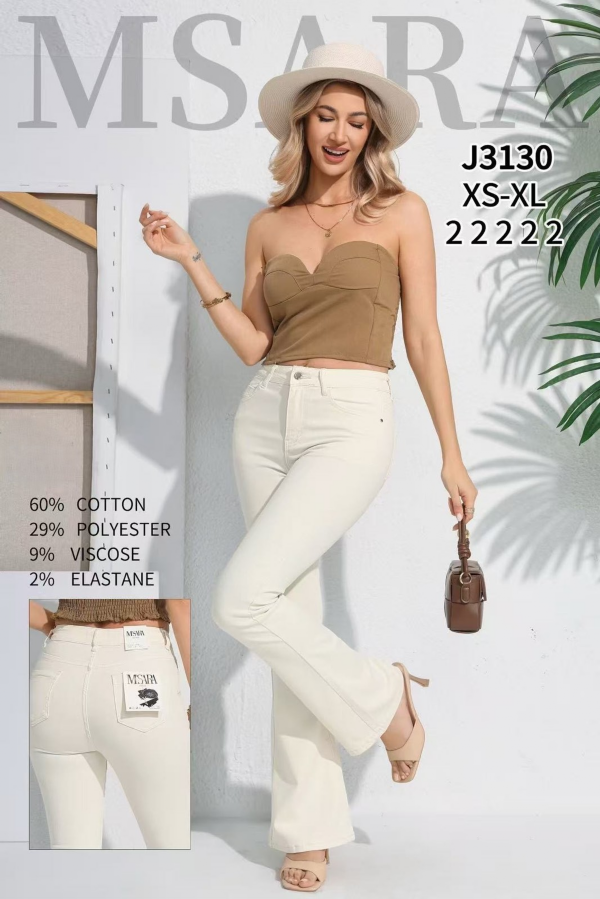 Spodnie damskie jeans Roz XS-XL, 1 Kolor .Paczka 10 szt