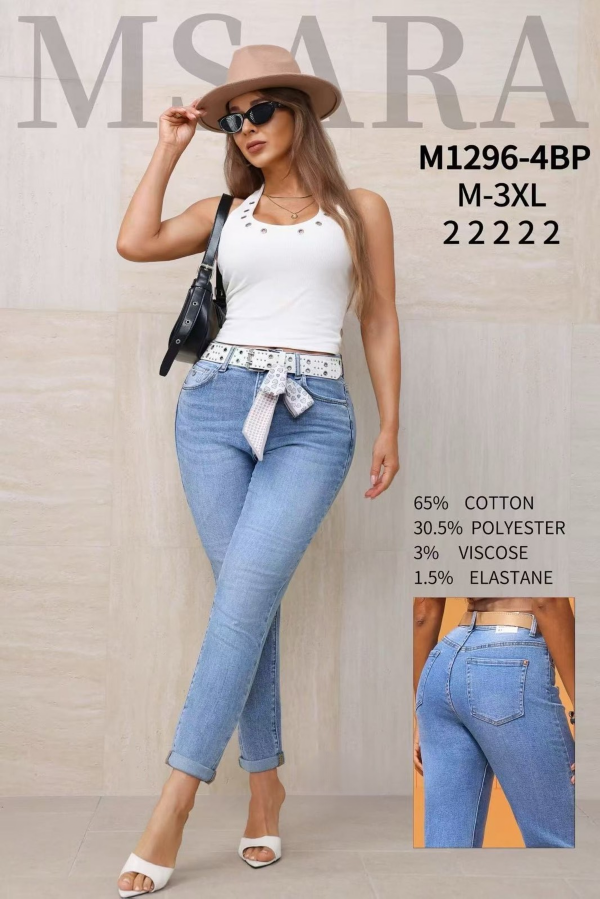 Spodnie damskie jeans Roz M-3XL 1 Kolor .Paczka 10 szt