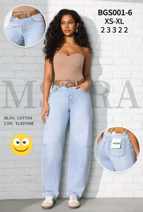 Spodnie damskie jeansy Roz XS-XL, 1 Kolor Paczka 12 szt