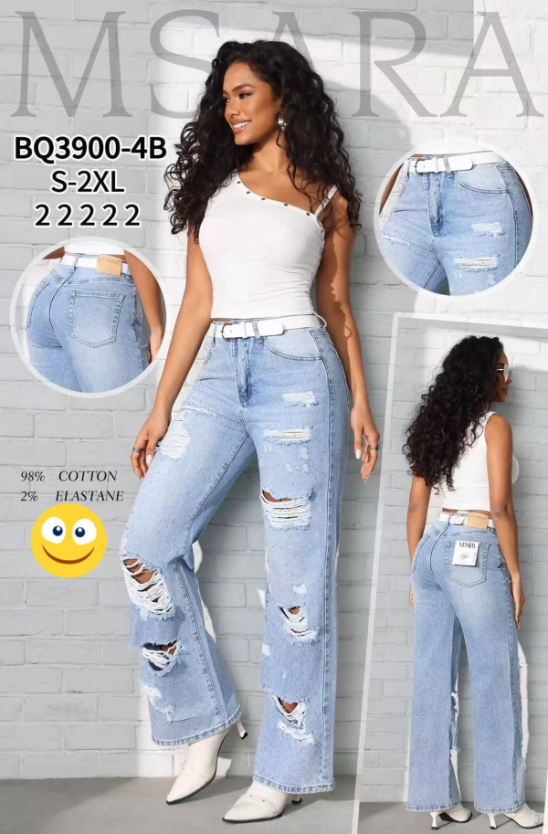 Spodnie damskie jeansy Roz S-2XL, 1 Kolor Paczka 10 szt