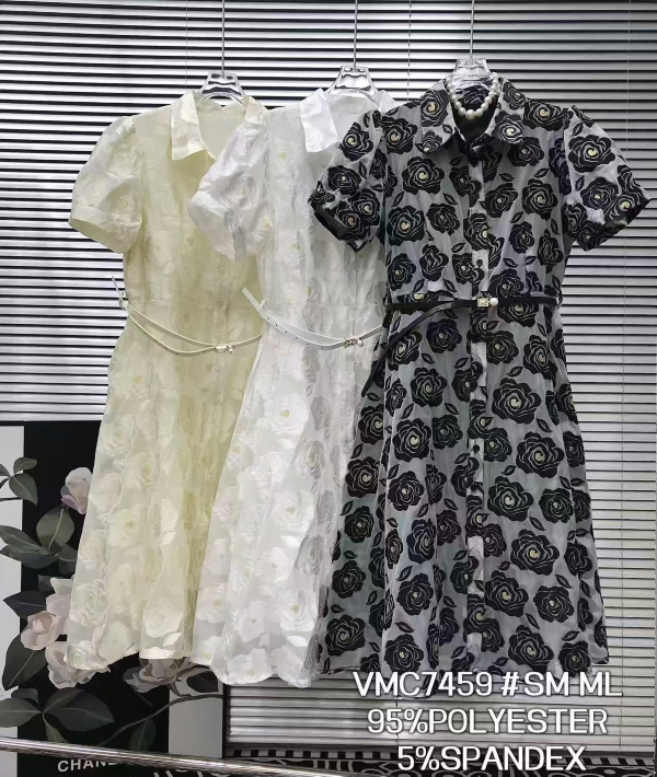 Sukienki damskie (Francja produkt) Roz S/M-M/L, Mix Kolor .Paczka 6 szt