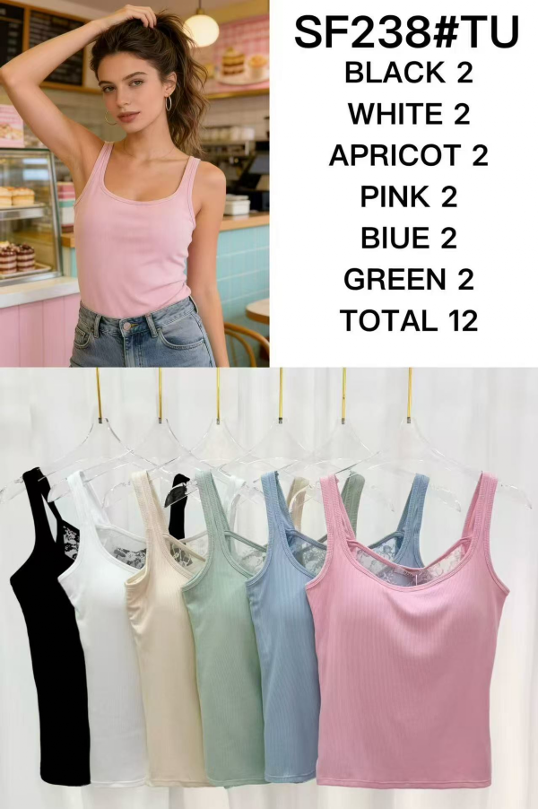 Bluzki damskie Roz Standard, Mix Kolor Paczka 12 szt