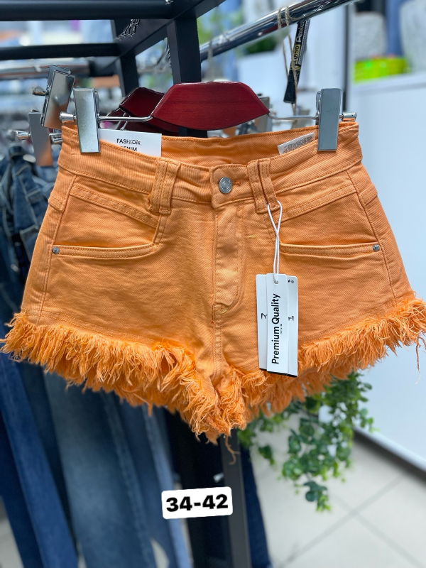 Szorty damskie jeans Roz 34-42, 1 Kolor .Paczka 12 szt 1