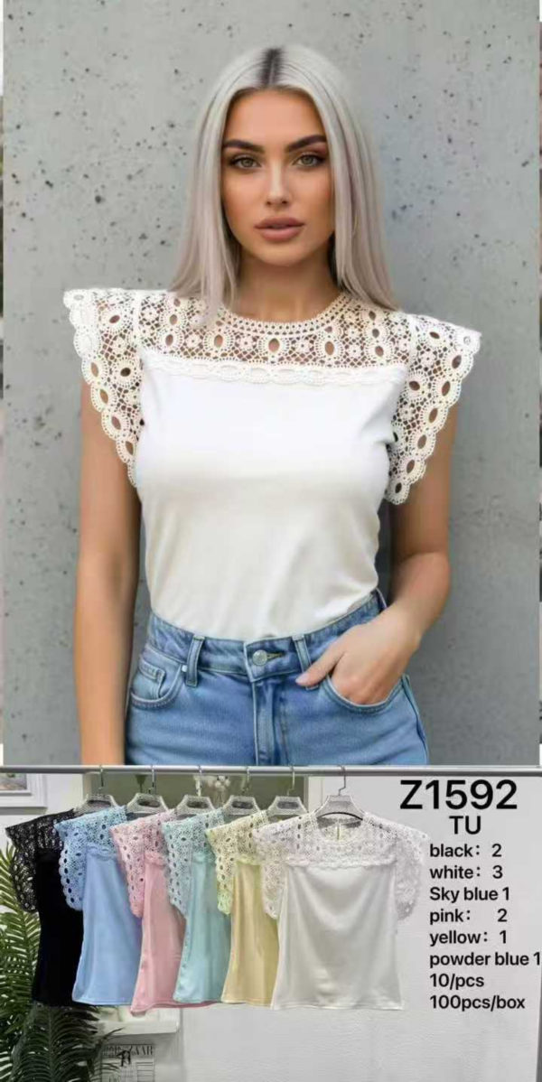 Bluzki damskie Roz Standard, Mix Kolor Paczka 10 szt