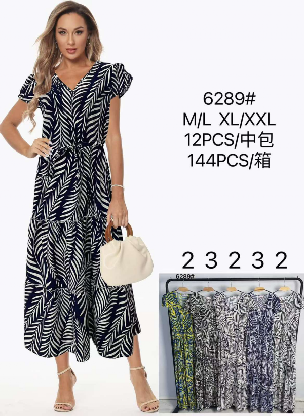 Sukienki damskie Roz M/L-XL-2XL,  Mix Kolor Paczka 12 szt
