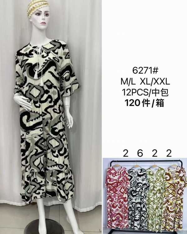 Sukienki damskie Roz M/L-XL-2XL,  Mix Kolor Paczka 12 szt